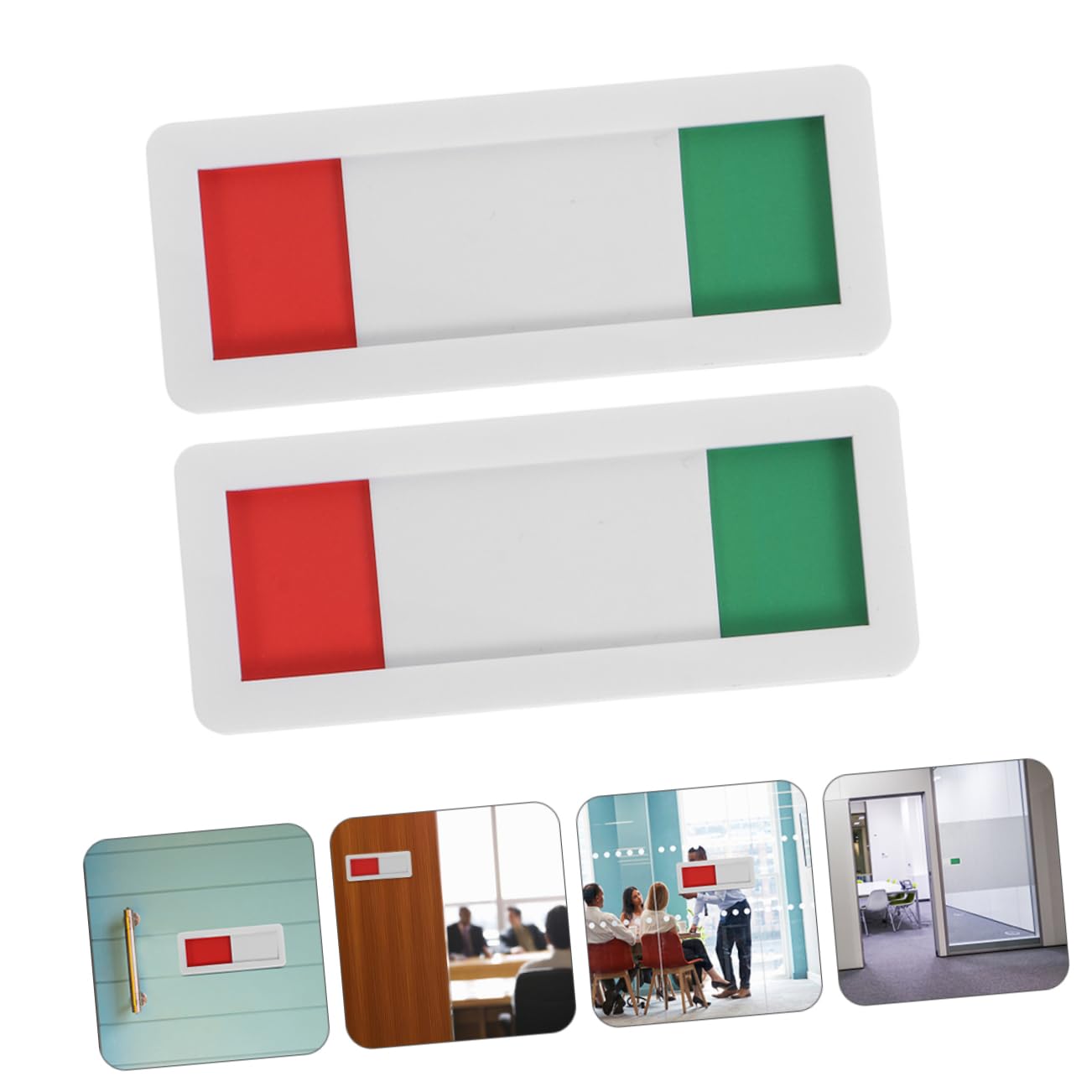 SEWACC Piezas Señalización Creativa Señal Abierta Nordeste Señales De La Puerta Del Baño Señales De Puerta Para Séptico Señales Indicadoras De Puertas Corredizas Condujo Mini Acrílico