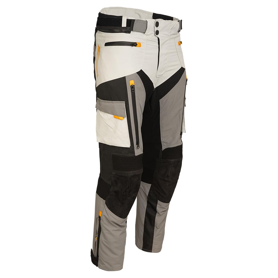 TransAlpin HighPro 2in1 - Motorradhose Herren mit Protektoren (herausnehmbar) - CE AA Sympatex wasserdicht - All Season Motorrad Hose Herren - Stylish & Sicher