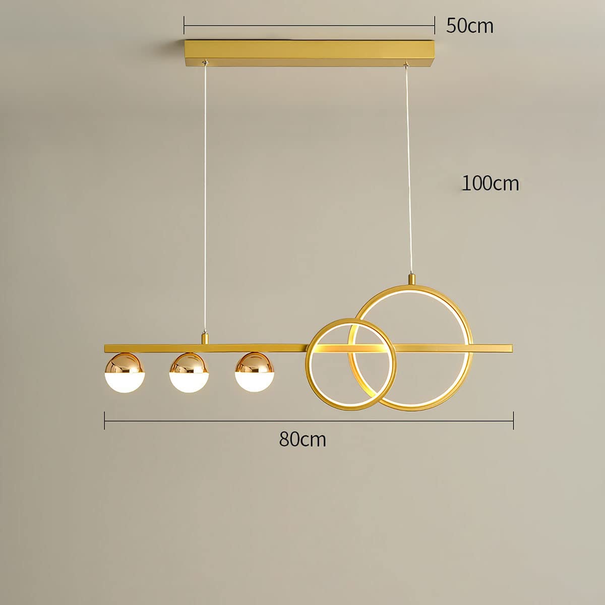 Suspension Moderne LED Lampe De Salle à Manger Table à Manger Luminaire Suspension Dimmable Salon Lampe