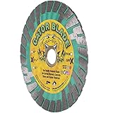 Delta Diamond Gator Blade Supreme 4-1/2-Inch Wave-Core Turbo Diamond Blade for Wet/Dry Cutting or...