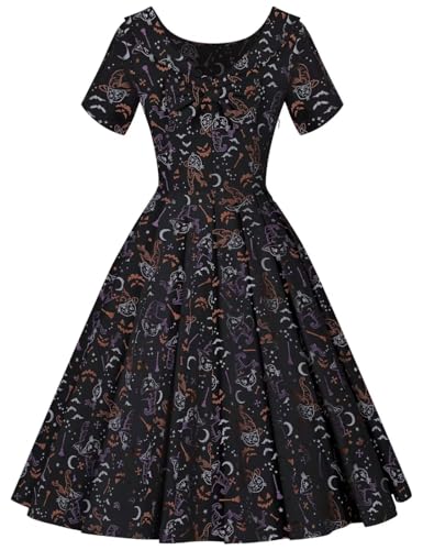 Image of GownTown 1950s Vintage Womens Dress Bowknot Audrey Hepburn Style Party Dresses