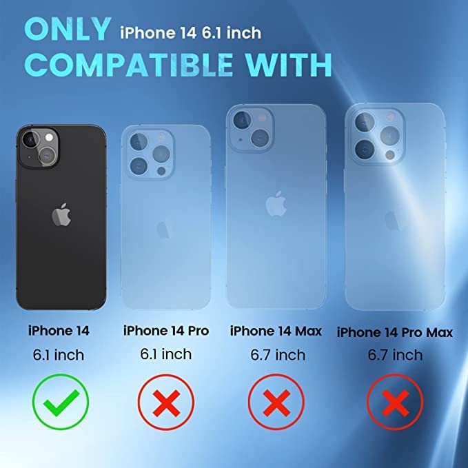 Image of MIDOS Back Cover Compatible with iPhone 14 Ultra Thin Anti Fall. Anti-Scratch Transparent Cover Support Magsafe Charger for- iPhone 14 (2022) 6.1