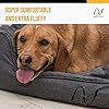 Happilax-Dog-Bed-Washable-Plush-Pillow-Dog-Bed-with-Removable-Cover-Raised-Edges-Small-to-Large-Dogs-Rectangular-Bolster-Pet-Bed-Grey Dog Bed with Washable Plush Pillow
