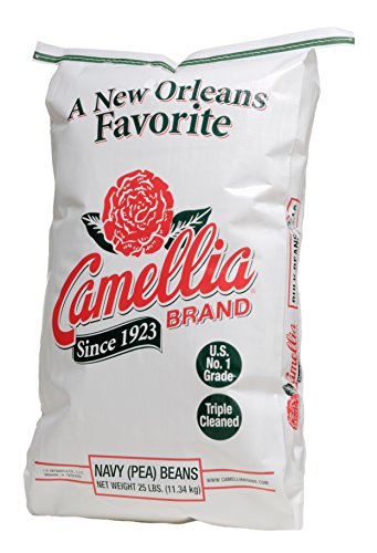 Camellia Brand Navy (Pea) Beans Dry Beans, 25 Pound Bag #TOP21
