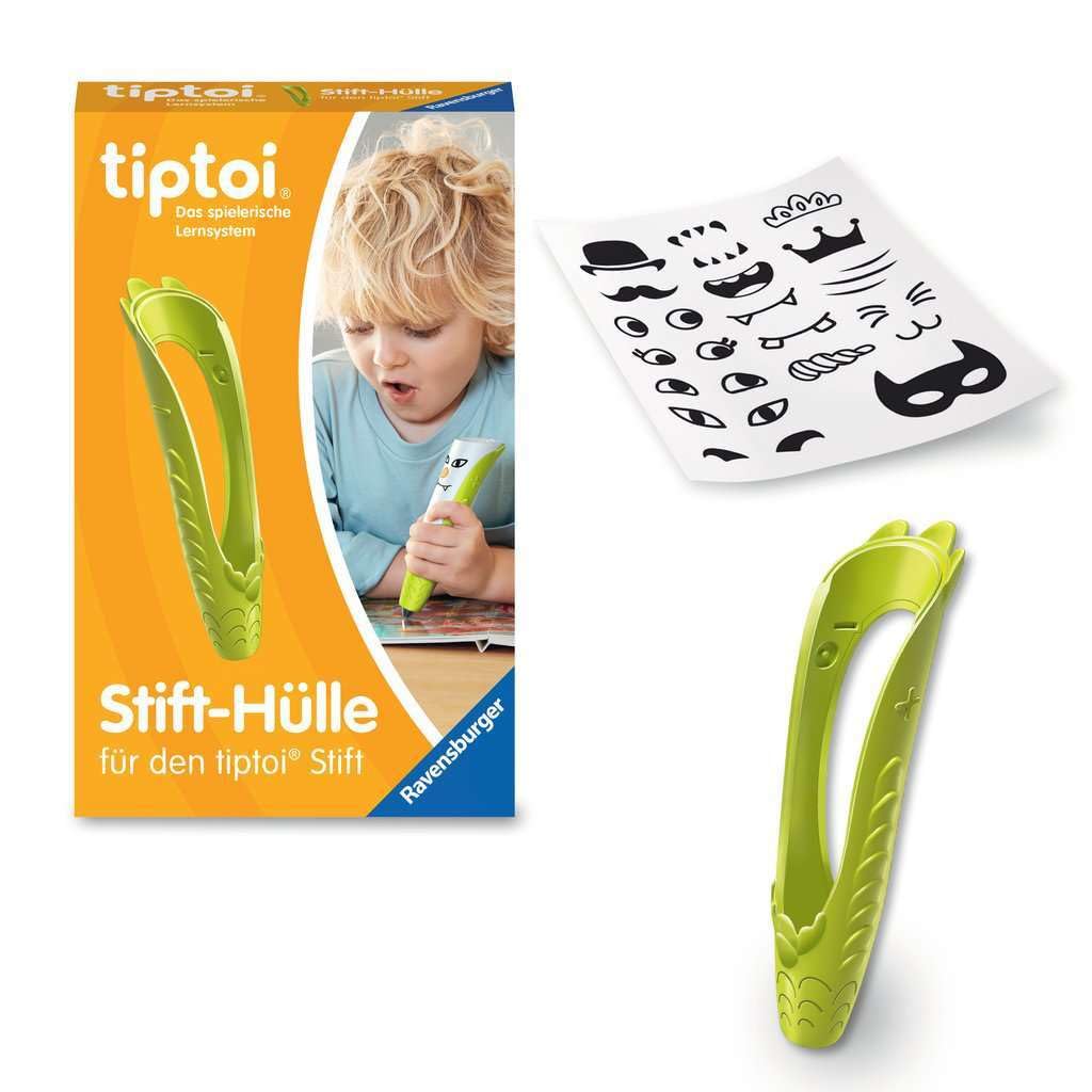Ravensburger tiptoi 00151 - custodia per cambio penna verde, custodia di ricambio per penna tiptoi, adatta a bambini dai 3 anni in su