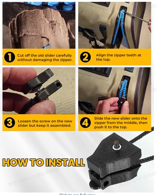 Alpha Rider Zipper Repair Kit For Yeti Cooler