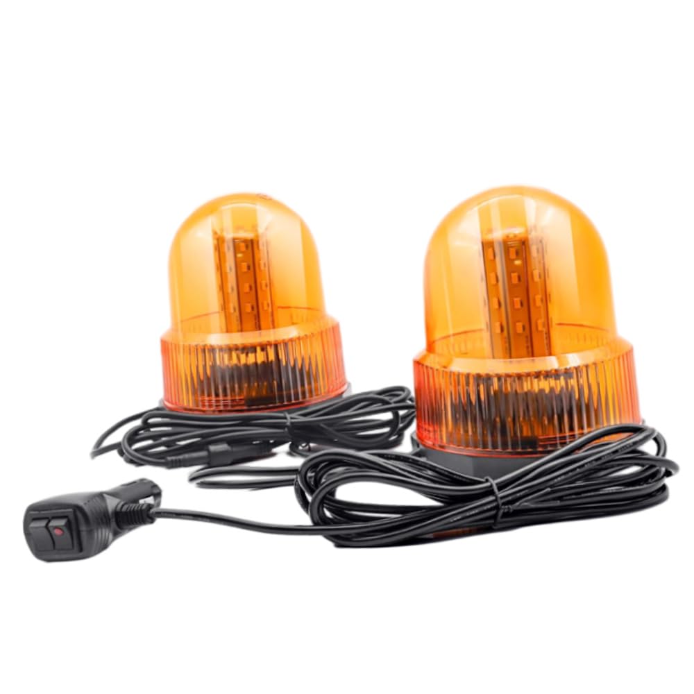 Luces estroboscópicas para coche Riloer, baliza de advertencia de peligro, luces intermitentes de emergencia, luz estroboscópica intermitente, luz de emergencia para coche, 12-24 V CC