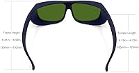 Vista 2 de FreeMascot Gafas de seguridad láser profesionales OD 6+ 190nm-450nm/800nm-1700nm de longitud de onda