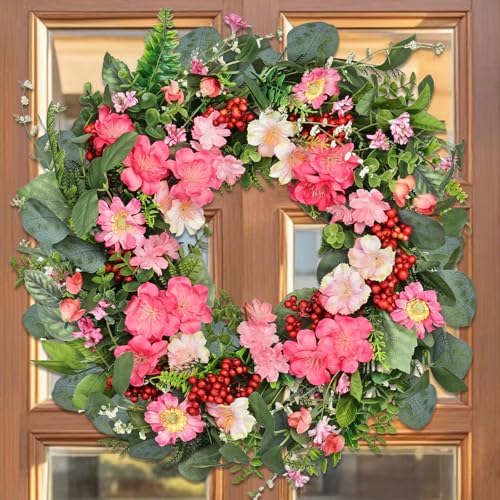Montekin Wildflower Pink Wreath