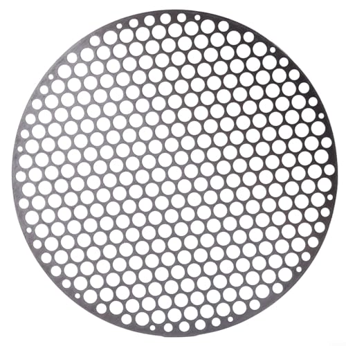Rejilla de barbacoa de acero inoxidable de grado profesional para asar, hornear y cocinar al vapor varios alimentos (24 cm)