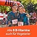 Vitamin B-Komplex-ratiopharm direkt: Alle 8 B-Vitamine auch für Vegetarier. Direktpulver mit Pfirsichgeschmack ohne tierische Inhaltsstoffe bei Mehrbedarf an B-Vitaminen, 40 Beutel