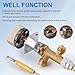 LPG Propane Gas Flame Failure Safety Control Valve Kit, Low Pressure Propane LP Natural Gas Forge Burner Safety Control Valve 3/8 Male Flare with Thermocouple 24’’ and Zinc Alloy Knob for Gas Grill
