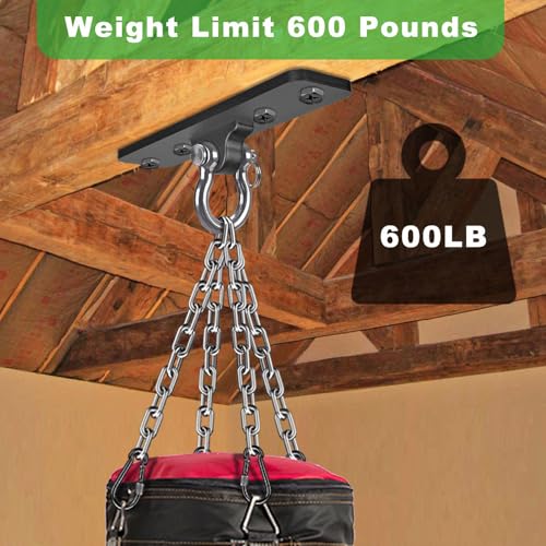 Dolibest-Ceiling-Mount-Swing-Hanger-Heavy-Duty-Swing-Set-Hook-for-Porch-Swing-Hammock-Chair-Yoga-Silk-Suspension-Straps-Gymnastic-Ring-Wall-Anchor-for-Resistance-Bands-900LB