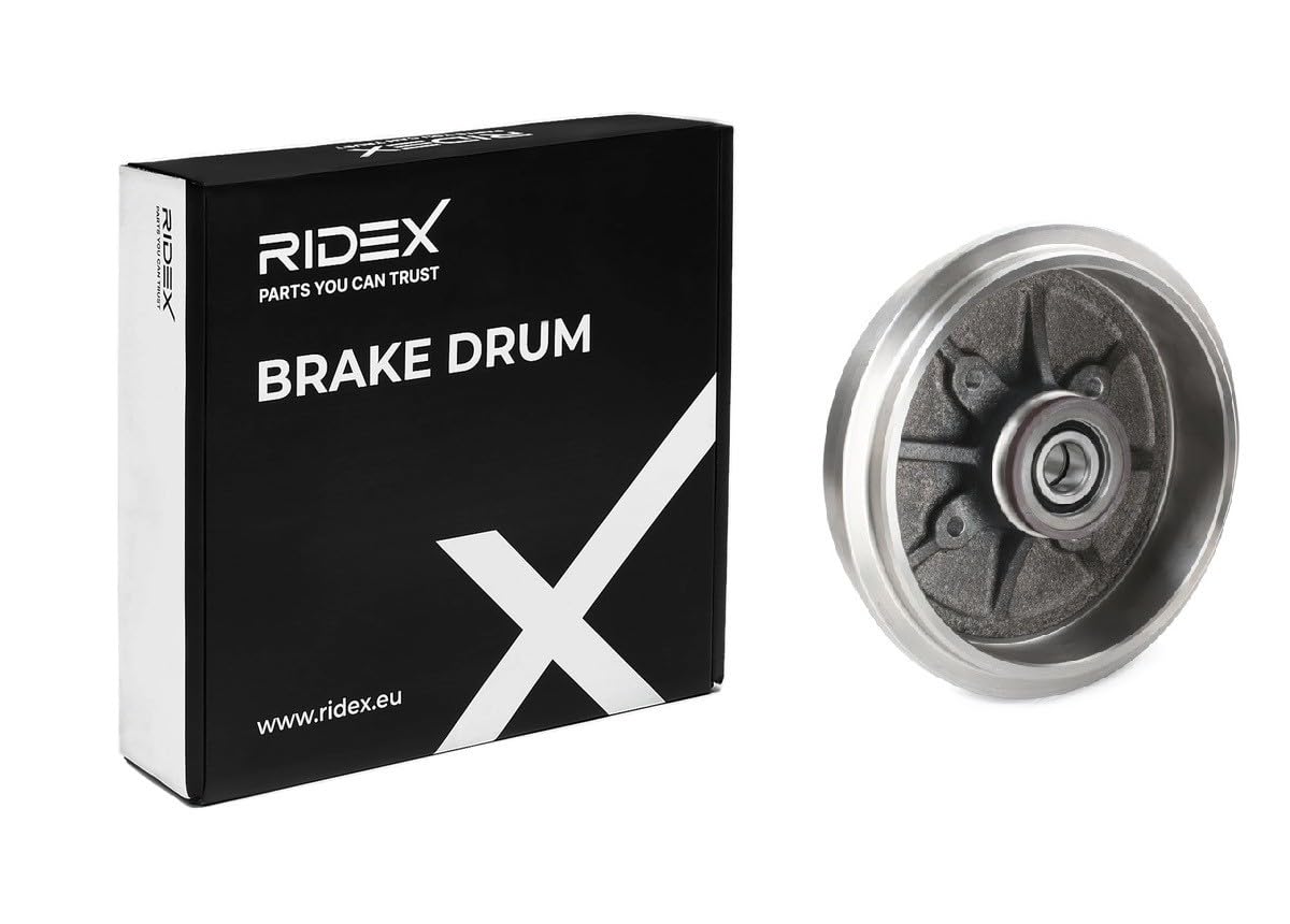 RIDEX 2x Tambour de frein Arrière Compatible avec PEUGEOT 206 3/5 portes 2A/C 424741 424745 424747