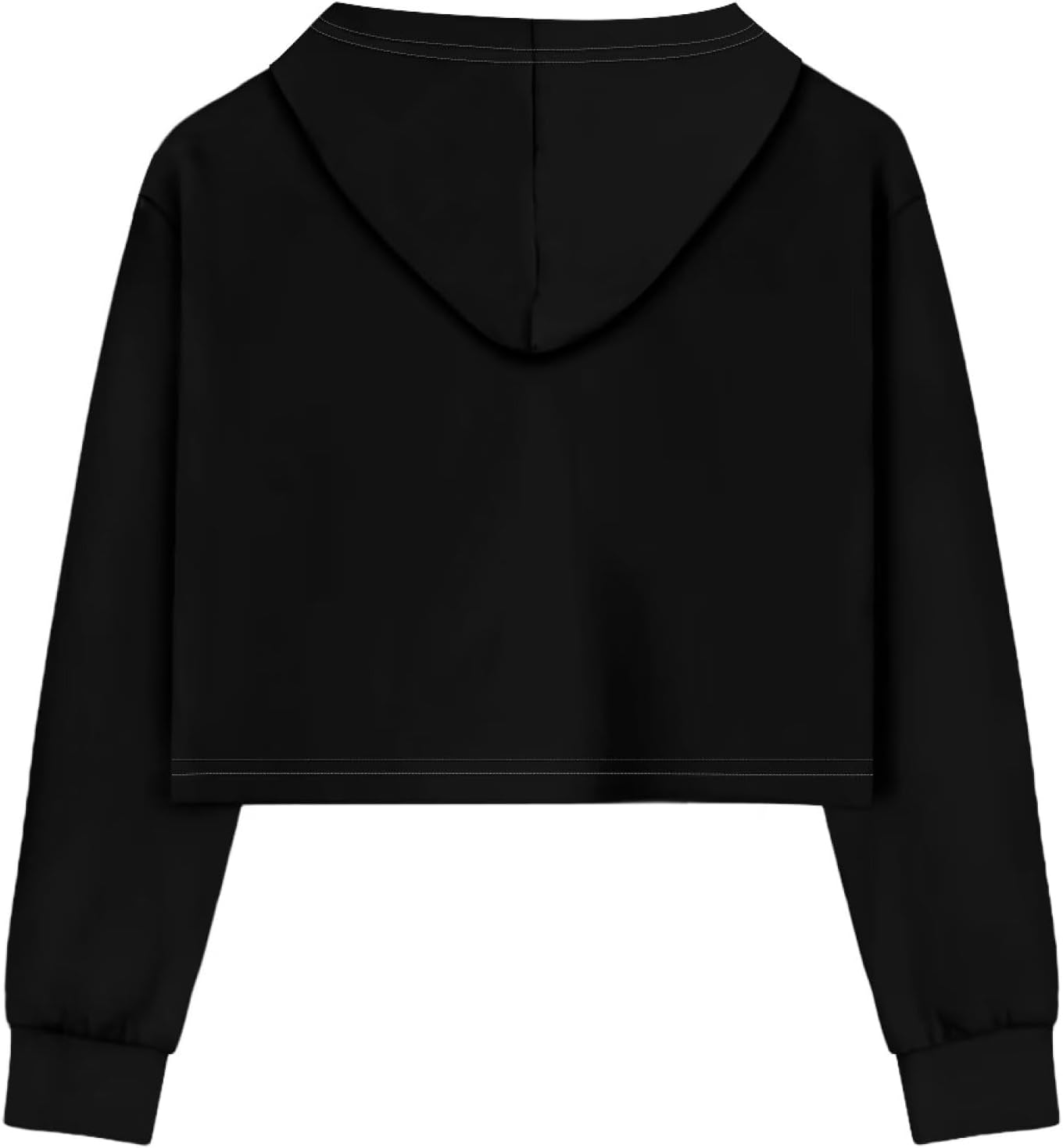 DISNIMO Girls Crop Top Hoodies Size 5-14 Kids Youth Long Sleeve Hoodie Hooded Sweatshirt Pullover - Image 2