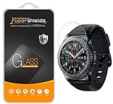 Supershieldz (3 Pack) Designed for Samsung Gear S3 Frontier and Gear S3 Classic Tempered Glass Screen Protector, Anti Scratch, Bubble Free