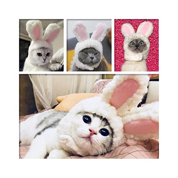 Orgrimmar plush bunny ears pet headband,rabbit ear hat for cat small dogs party costume accessory headwear - image 8