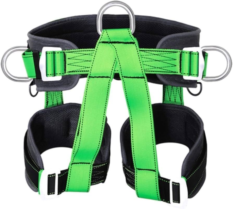 FREEFALL Safety Climbing Harness Outdoor Rock Climbing Mountaineering Rappelling Safety Belt Harness Wall Mountain Tree Climbing Harness for Fire Rescuing Rock Climbing Rappelling Half Body 1Ps