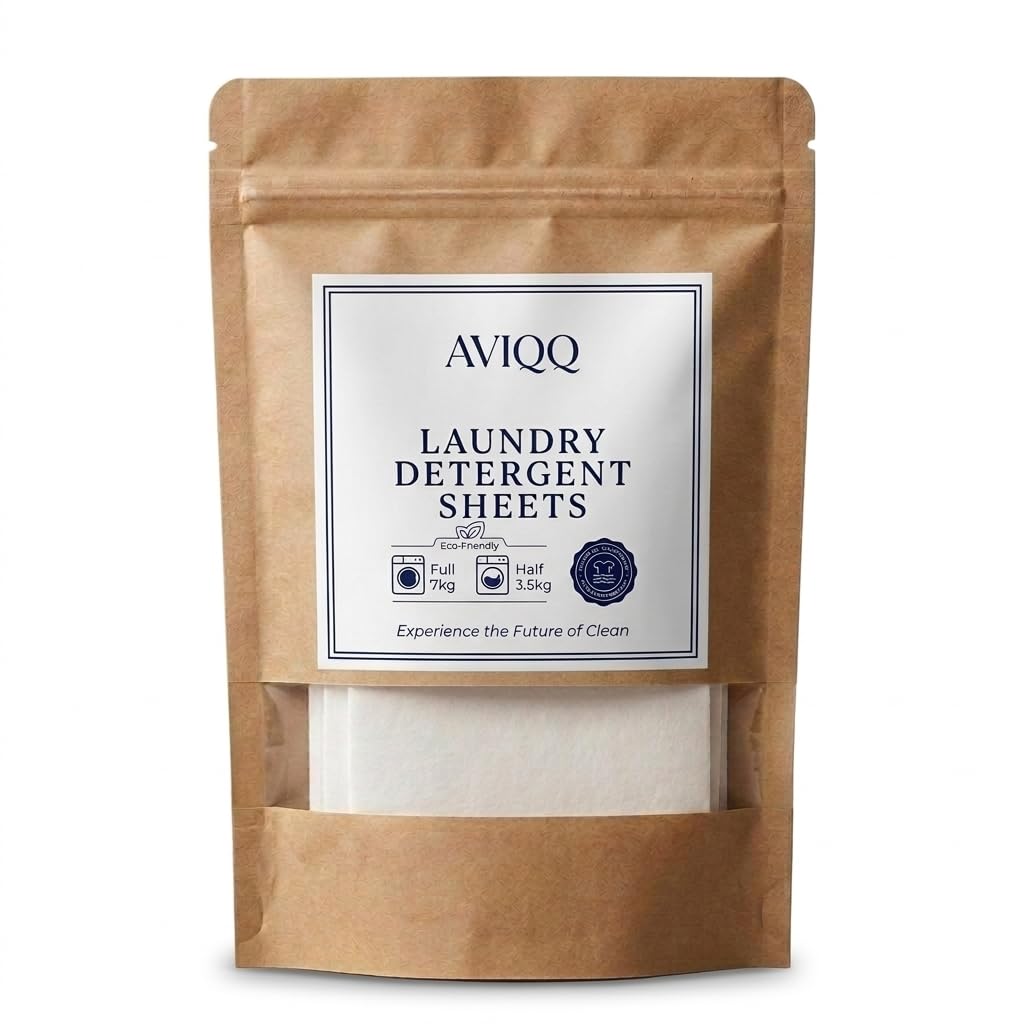 Laundry Detergent Sheets (30 Sheets / 60 Washes) – Eco Friendly Plant Based Laundry Detergent Strips, Powerful Stain Remover, Dissolves in Hot & Cold Water, For Front & Top Load Washing Machine-image-10