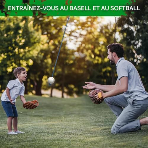 Outil d'entraînement avec corde de baseball pour améliorer la sangle de lancer - 7