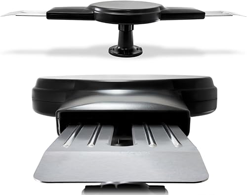 CONTINU.US - Antena de TV amplificada omnidireccional para autocaravana | CA1500B TV digital recepción de 360°, rango de 55 millas, antena de Negro