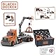 Smoby - Black+Decker Truck mit Werkzeugbox – Konstruktionsfahrzeug mit 60 Zubehörteilen – Werkzeug, Anhänger & Greifarm-Bauset – für Kinder ab 3 Jahren