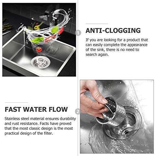 Yardwe Filtro lavello da cucina in acciaio inox