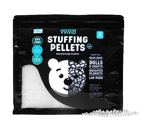 VViViD Eco-Friendly High Density Polyethylene Plastic Packing & Polyfill Pellets (2 lbs)