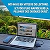 Crucial X6 1To Portable SSD - Jusqu’à 800Mo/s - PC et Mac - USB 3.2 USB-C Externe SSD - CT1000X6SSD9, Disque SSD