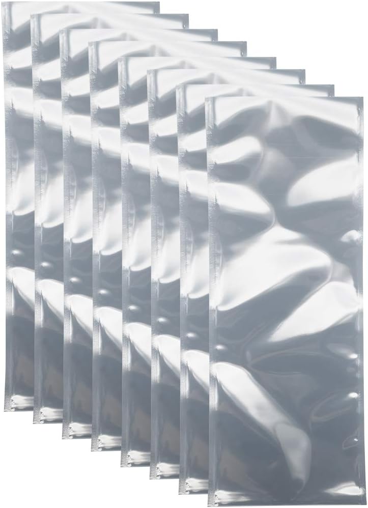 uxcell Antistatic Shield Shielding Bag, Flat Open Top Anti Static Bag for Electronic Devices, 5×12 inch(120x310mm), 50 PCS