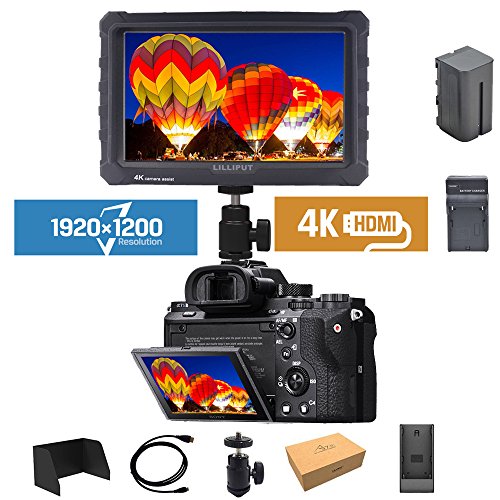 LILLIPUT BLACK A7S 7" 1920x1200 IPS Screen Camera Field Monitor 4K HDMI Input
