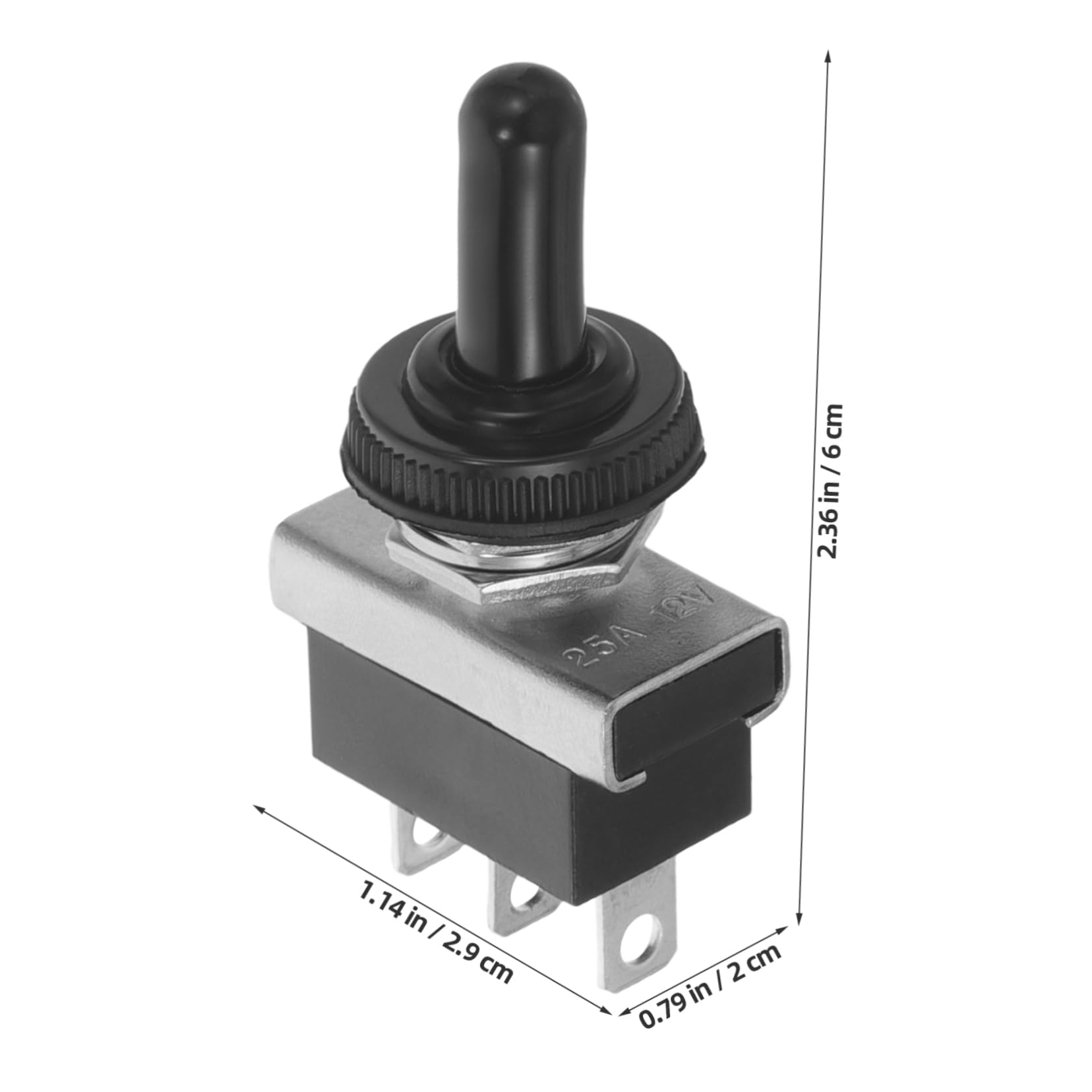 MUSISALY 12v Car Boat Toggle Switch Replacement Automotive Ignition Switch 3 Poles and 3 Positions