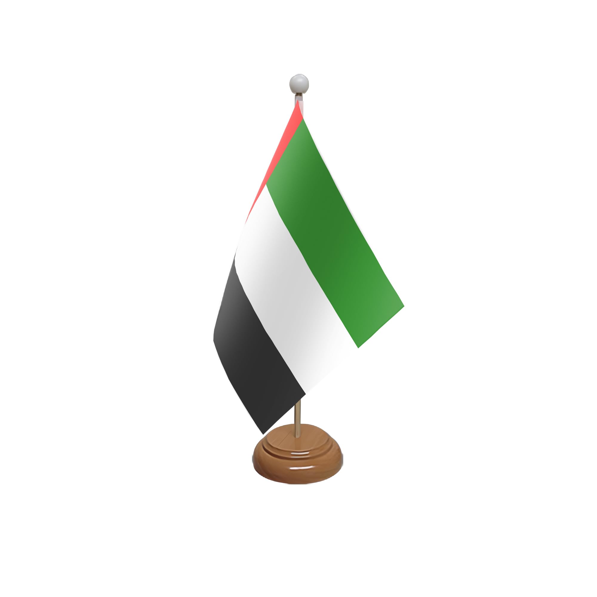 Flagtex United Arab Emirates Wooden Table Flag With Wooden Base