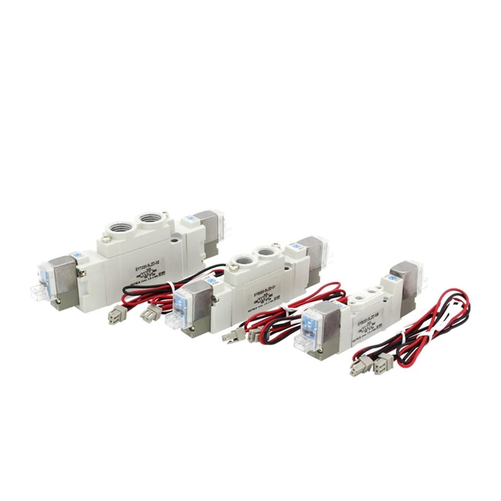 1 sztuka SMC 5-drożny 2-zawór elektromagnetyczny SY3220 SY5220 SY7220-4LZD/5LZD/6LZD normalnie zamknięty wewnętrzny zawór automatyzacji (SY7220-5LZD-C10)