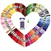 Soledi Embroidery Floss 100 Skeins Embroidery Thread Rainbow Color Cross Stitch Floss