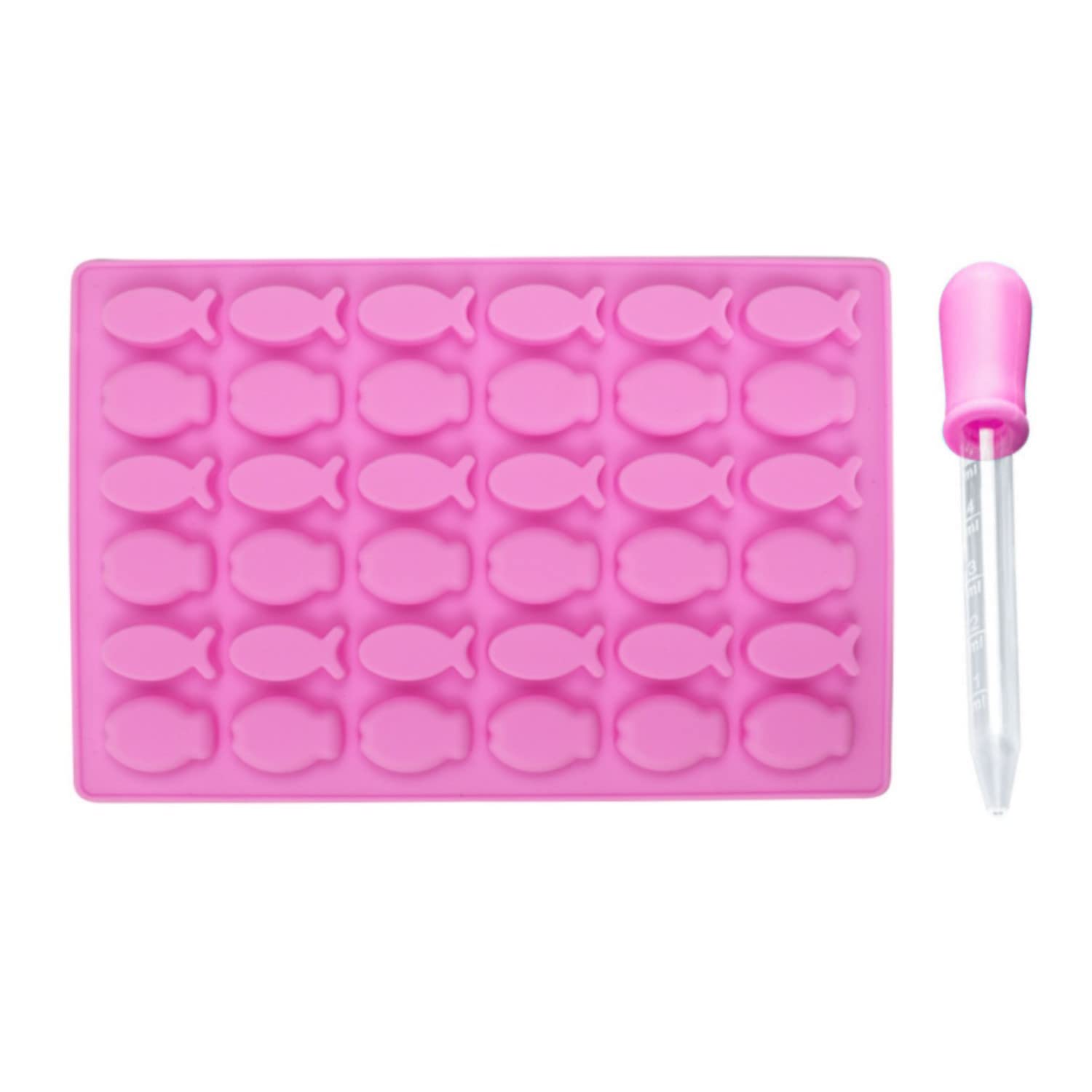 Amazon | SYOUTOU 魚 シリコンモールド型 36個取り ピペット付き