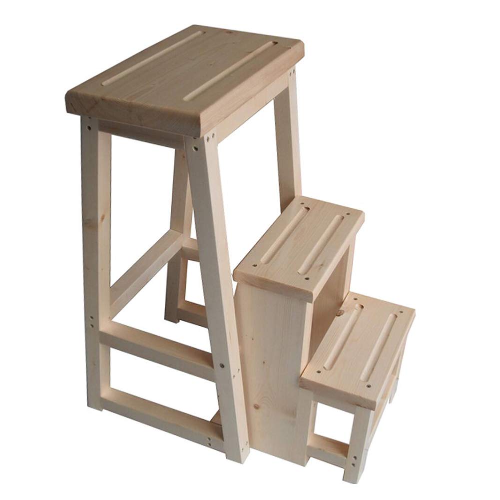 Soporte de flores de pino y escalera plegable para cocina LUNEZY
