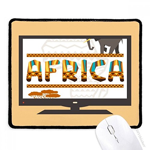 Alfombrilla de ratón de goma antideslizante con diseño de mapa de África