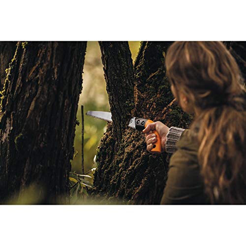 Fiskars Fixed Blade Saw Sw84, Fixed Blade, Plastic Storage Sheath Included, Blade Length: 33 Cm, Stainless Steel Blade, Black/Orange, 1001620 #TOP4