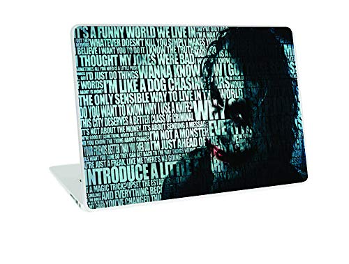 Image of Galaxsia Joker Typography Face Compatible for 15.6 inch Laptop Notebook Vinyl Skin Sticker Cover Art Decal Protector Cover Case for Toshiba Hp Samsung Dell Apple Acer Leonovo Sony Asus Laptop Notebook