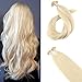 Produktbild Moresoo Extensions Echthaar Bondings Blond #613 18Zoll/45cm Flat Tip Keratin Bonding Extensions 100% Remy Echthaar 1g/stück 50G/Paket