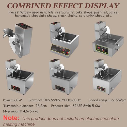 Máquina mezcladora y fundidor de chocolate automática miniatura 7