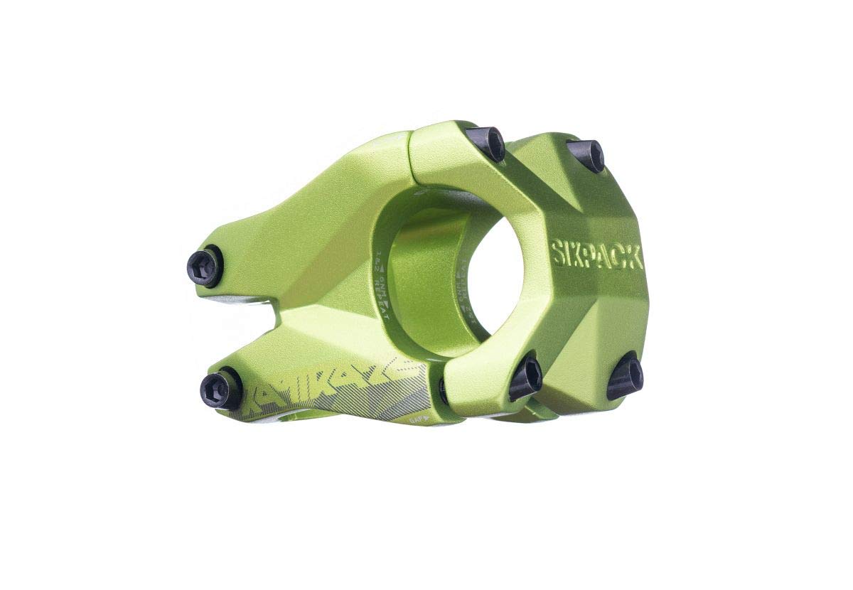 Sixpack MTB mostek Kamikaze Electric Green, 31,8 mm, otwór 35 mm