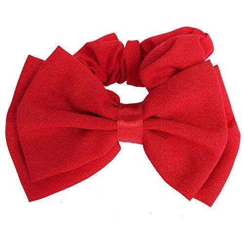 Preisvergleich Produktbild JUSTFOX - Schleife Haargummis in rot