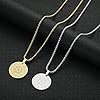cxwind The Seal of The Seven Archangels Amulet Pendant Necklaces Pentagram The Sigil of Ameth Talisman Necklace Stainless Steel 7 Day Protection Occult Charm Witch Pagan Jewelry (gold) #2