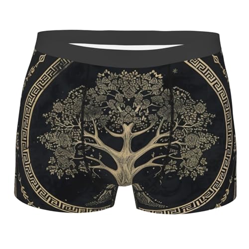 Viking Celtic Tree Of Life Norse Meditation Runes Men'S Boxer Briefs Cool Underwear For Men Soft Comfortable