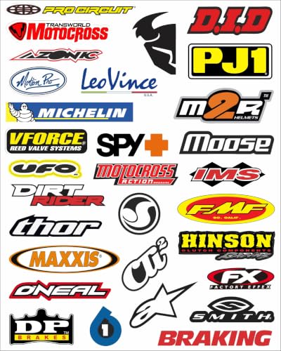 Image of Graphixdesign Decals Sticker Random Sticker for Skateboard Helmet Laptop Bicycle Hypebeast Bike Guitar Stickers ((8X10 Inch E))