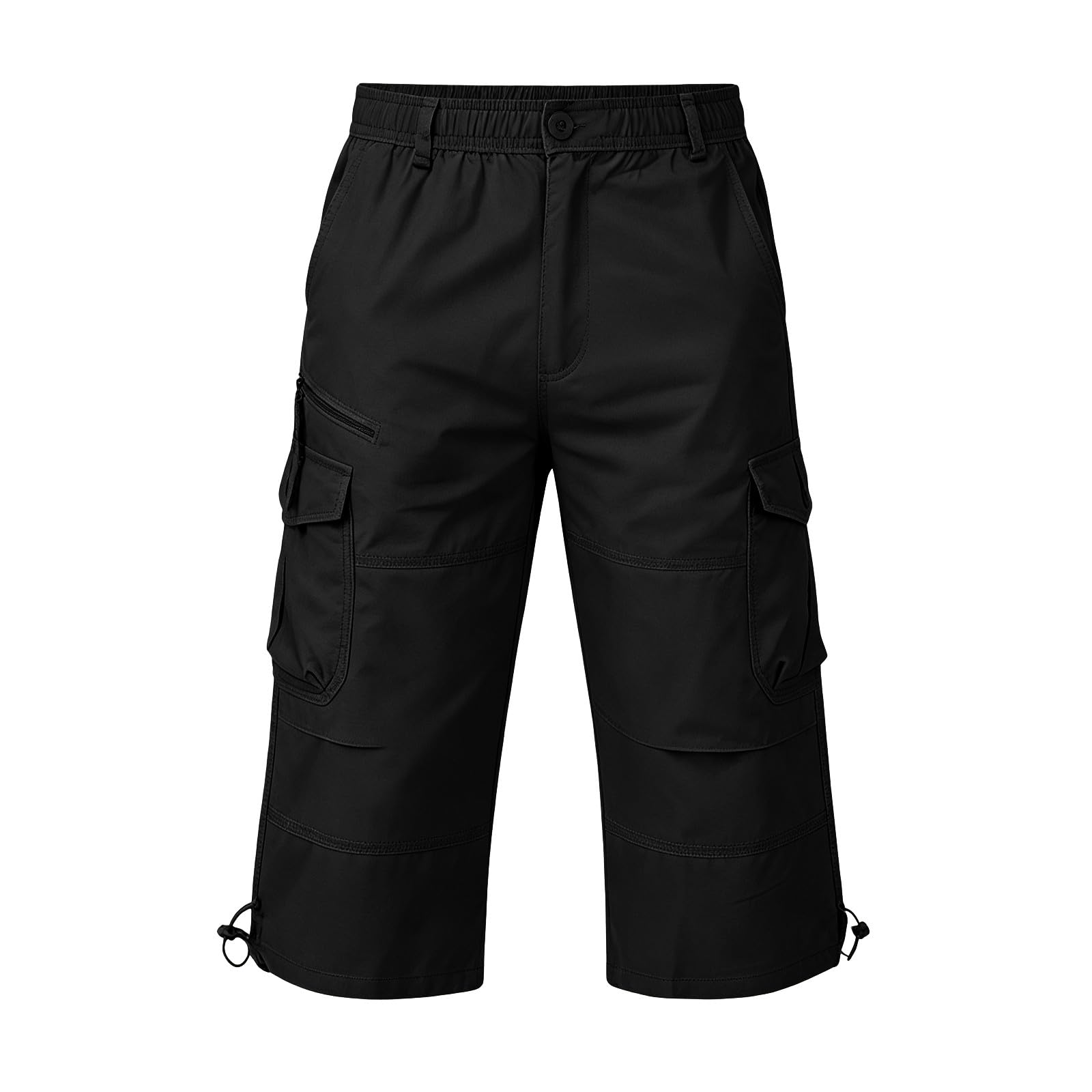 Pantaloni cargo da uomo vintage estivi: pantaloni a tre quarti oversize | Traspiranti