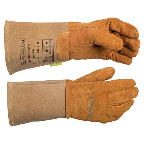 WELDAS SoftTouch TIG 10-1003 Gants de soudage résistants à l'huile et à l'abrasion Toutes les tailles (9 L)
