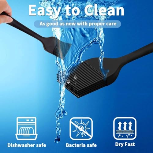 Image of ADD2CART Silicone Basting Brush, Heat-Resistant Food Grade, One-Piece Construction (basting Brush)